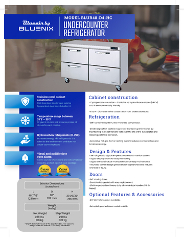 Spec Sheet