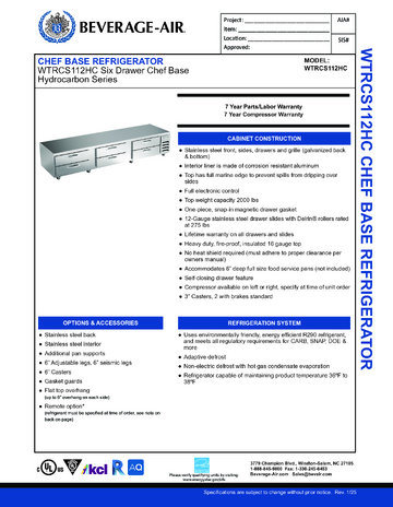 Spec Sheet