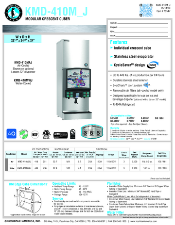 Spec Sheet