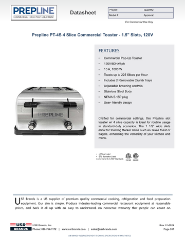 Spec Sheet