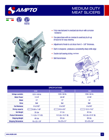 Spec Sheet