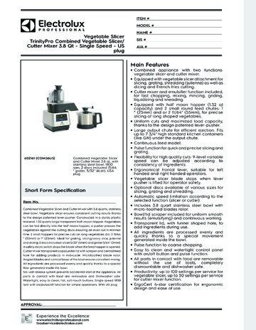 Spec Sheet