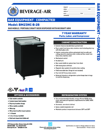 Spec Sheet