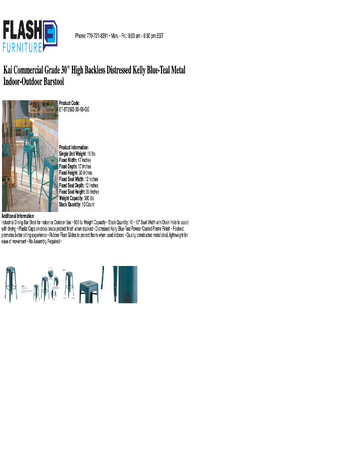 Spec Sheet