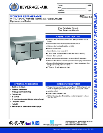 Spec Sheet