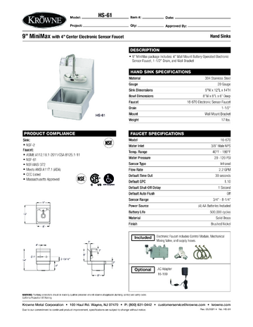 Spec Sheet