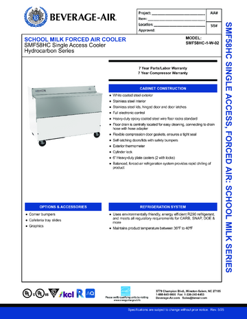 Spec Sheet