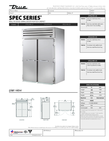 Spec Sheet