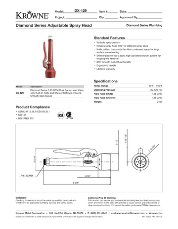 Spec Sheet