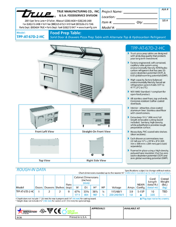Spec Sheet