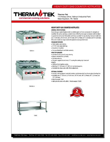 Spec Sheet