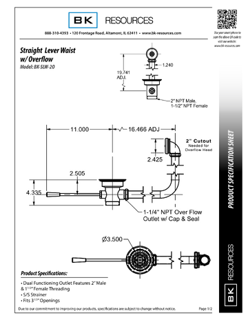 Spec Sheet