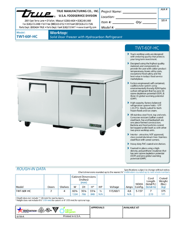 Spec Sheet