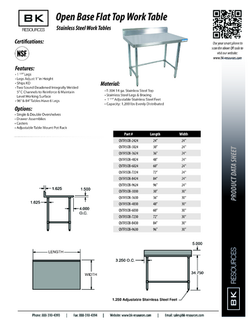 Spec Sheet