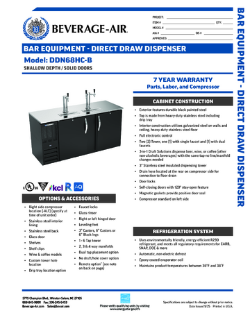 Spec Sheet