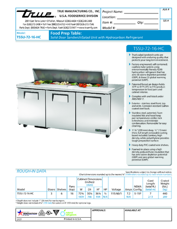 Spec Sheet