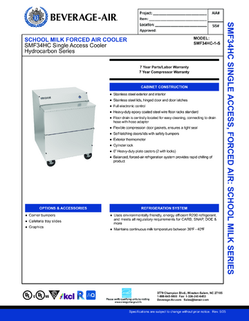 Spec Sheet