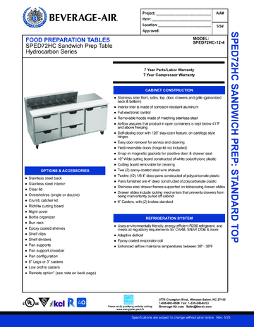 Spec Sheet