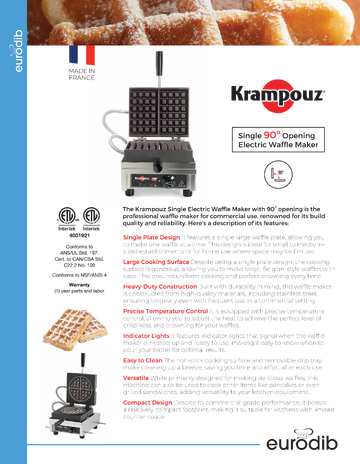 Spec Sheet