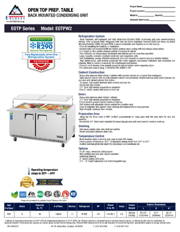 Spec Sheet
