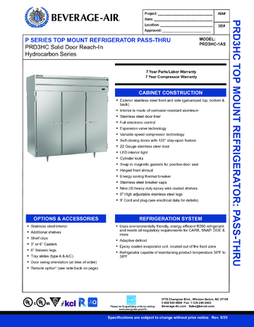 Spec Sheet