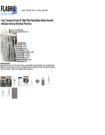 Spec Sheet