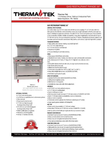 Spec Sheet