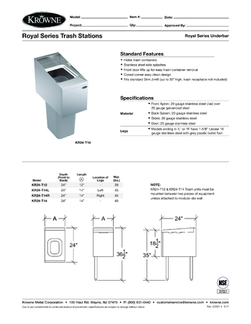 Spec Sheet