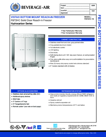 Spec Sheet