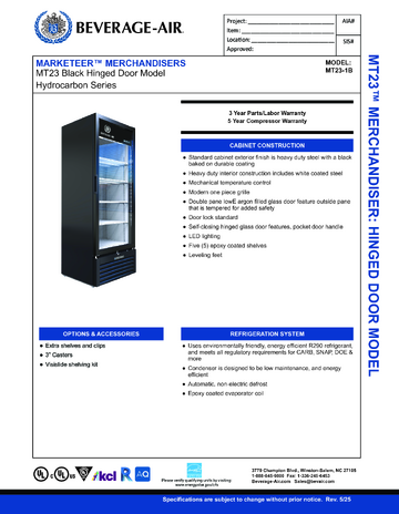 Spec Sheet