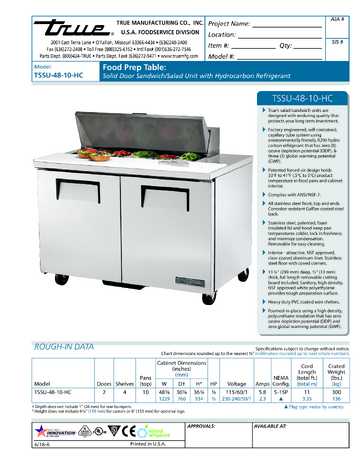 Spec Sheet