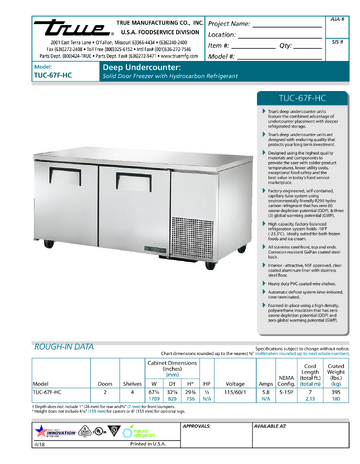 Spec Sheet