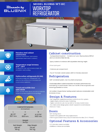 Spec Sheet