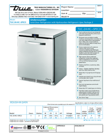 Spec Sheet