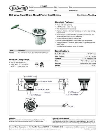 Spec Sheet
