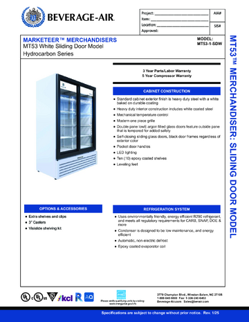 Spec Sheet