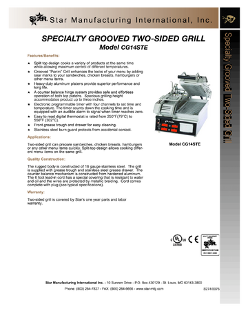 Spec Sheet