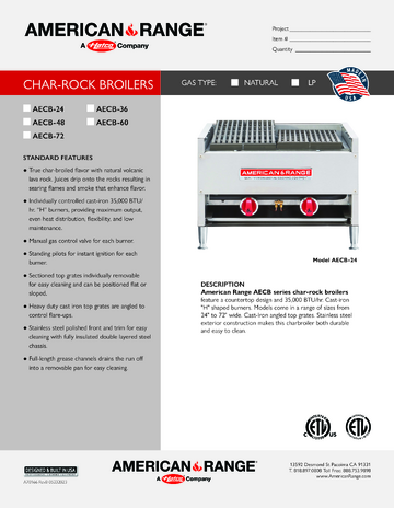 Spec Sheet