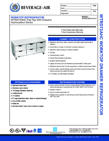Spec Sheet