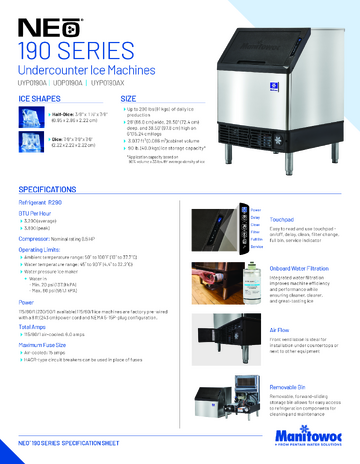 Spec Sheet