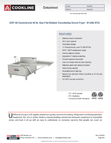Spec Sheet