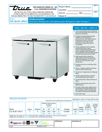 Spec Sheet