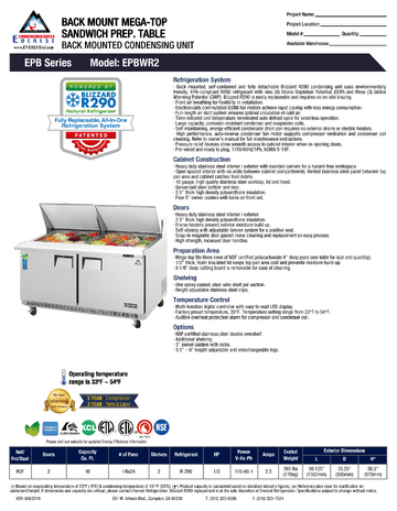 Spec Sheet