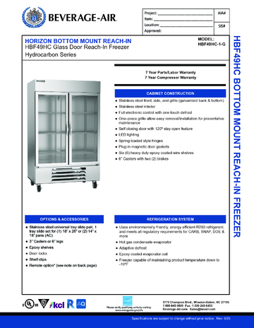 Spec Sheet