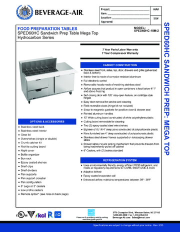 Spec Sheet