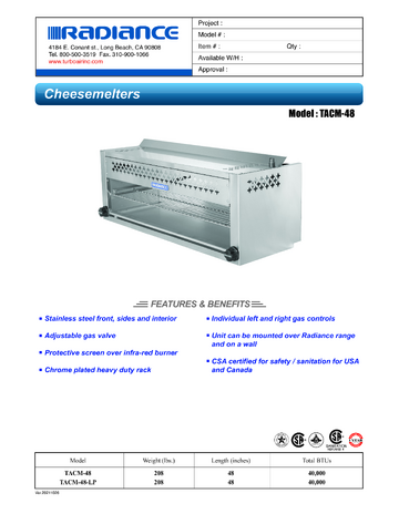 Spec Sheet