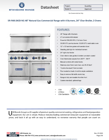 Spec Sheet