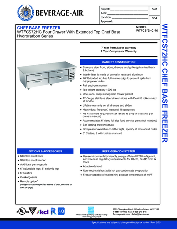 Spec Sheet