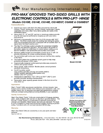 Spec Sheet