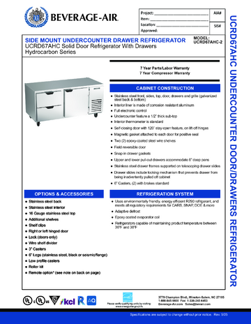 Spec Sheet